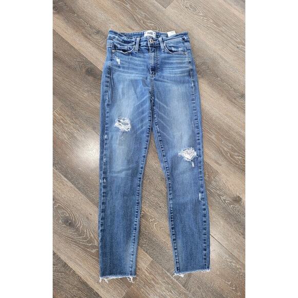 Paige Women's Marot Crop Jeans size 26 Distressed High Waisted #P2 - Picture 1 of 6